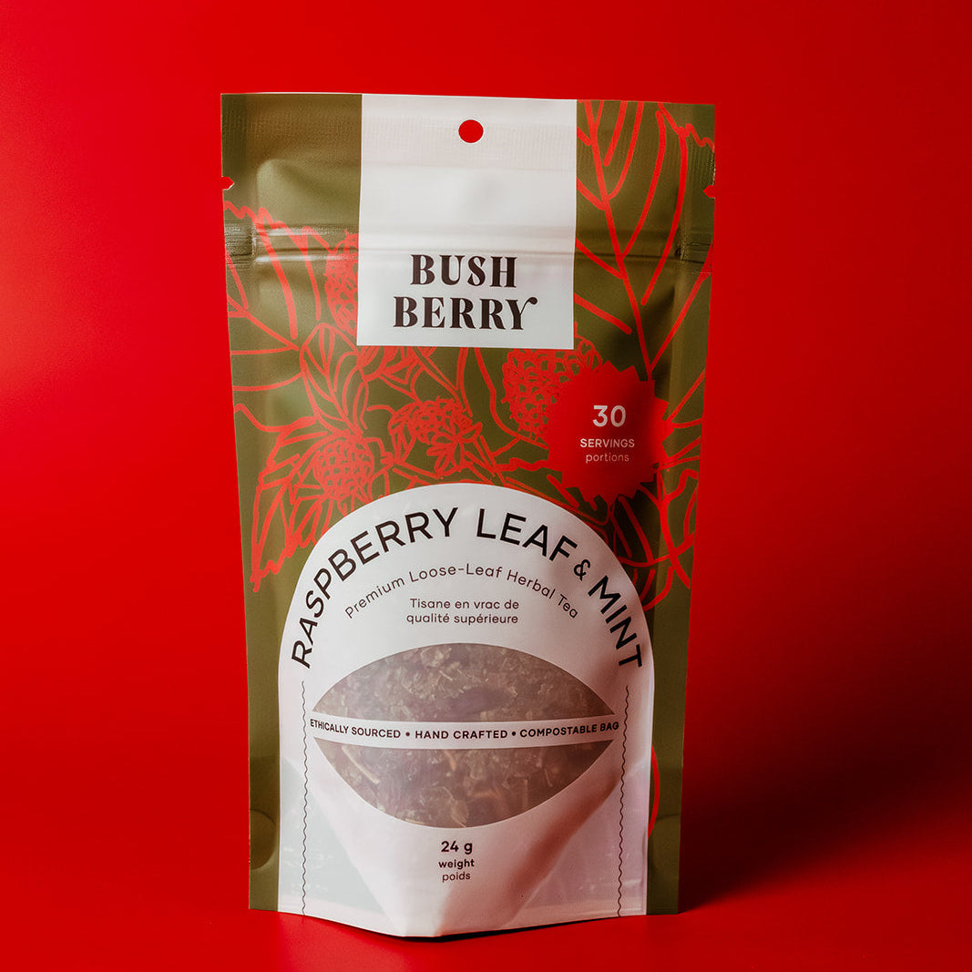 Organic Raspberry Leaf + Mint Tea | Third Trimester Support
