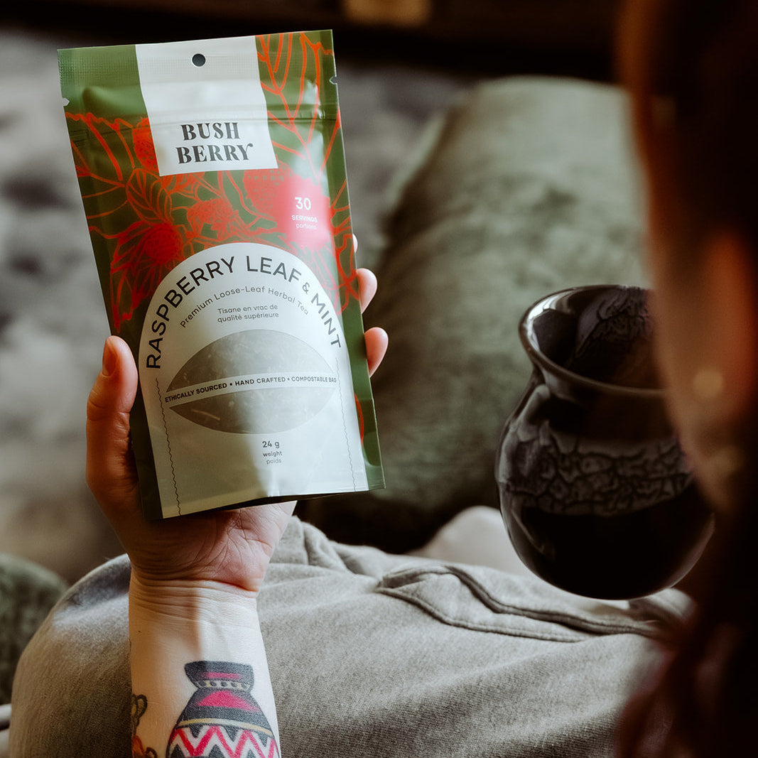 Organic Raspberry Leaf + Mint Tea | Third Trimester Support