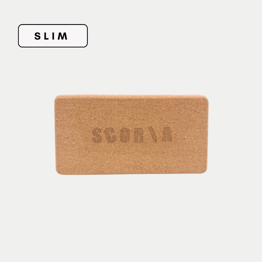 THE SLIM CORK YOGA BLOCK | 3"x4.5"x8.5"