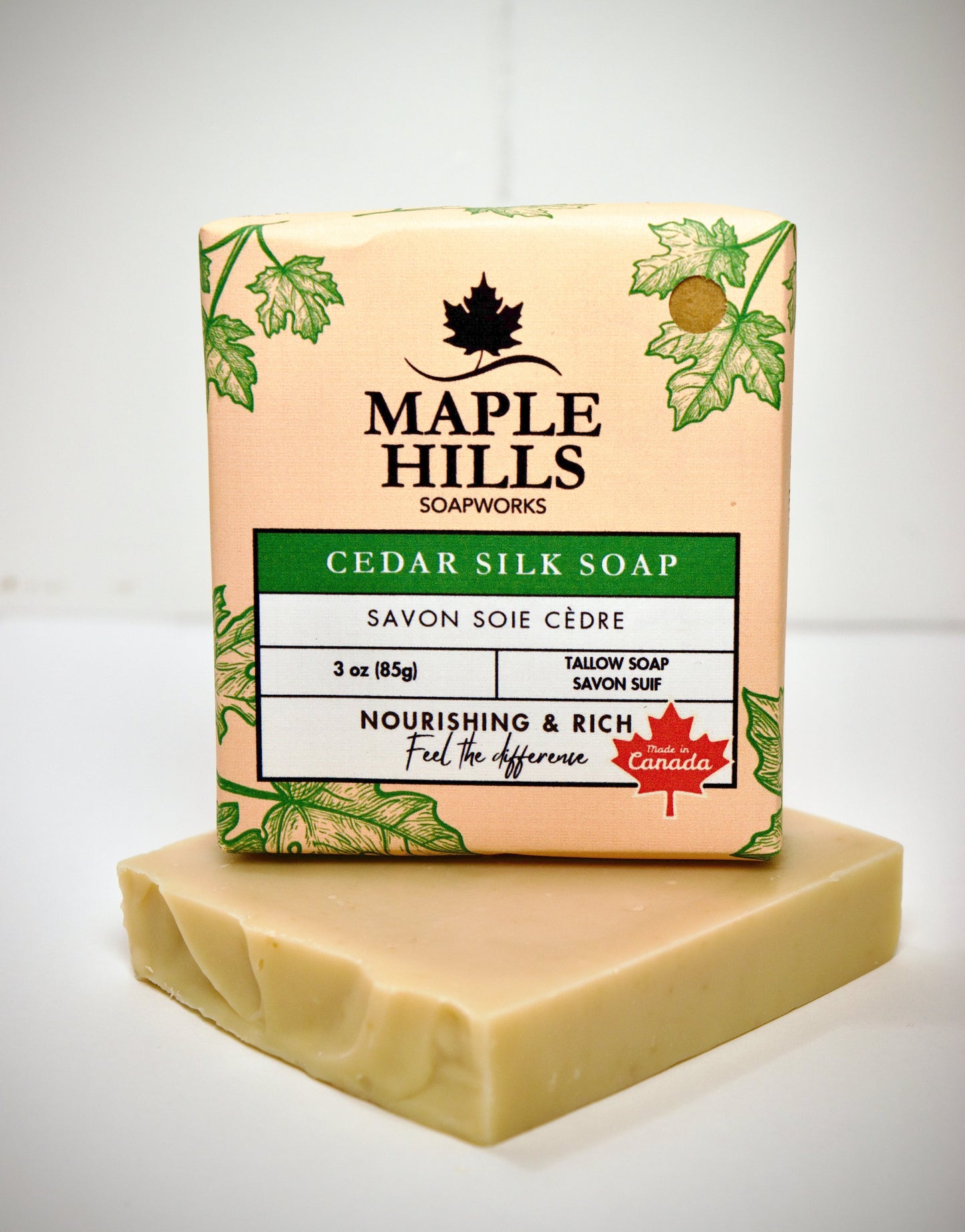 Cedar Tallow Silk Soap Bar