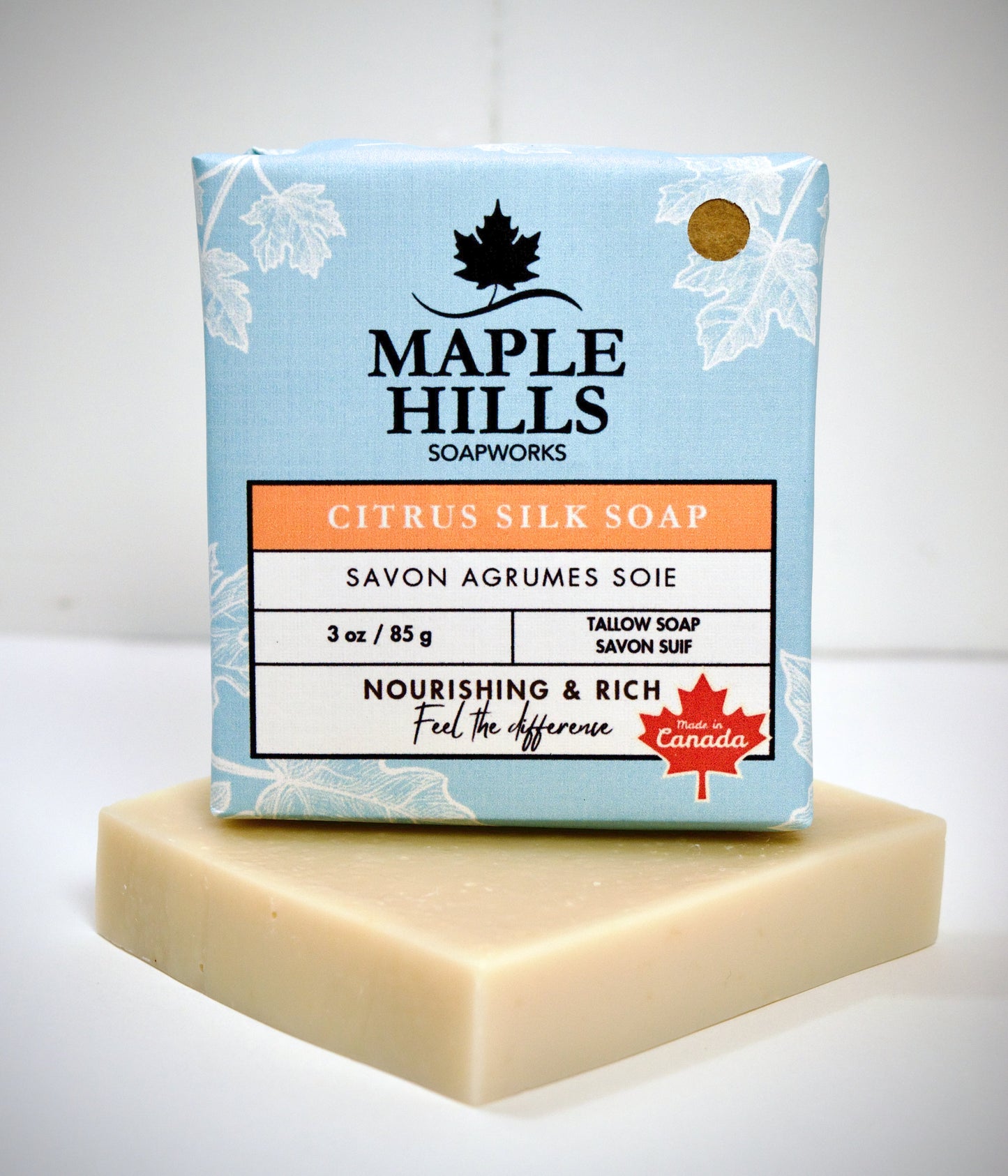 Gentle Citrus Tallow Silk Soap Bar