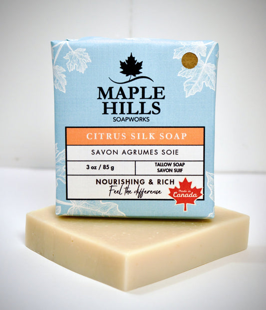 Gentle Citrus Tallow Silk Soap Bar