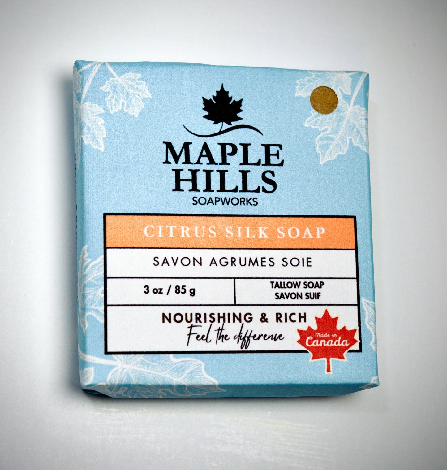 Gentle Citrus Tallow Silk Soap Bar