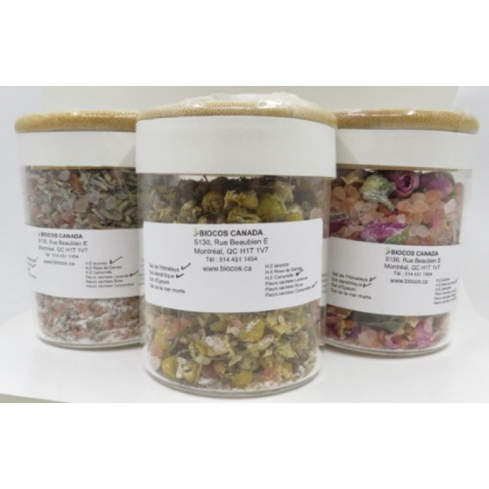 Relaxation Bath Salt Trio Set – Lavender, Rose & Chamomile