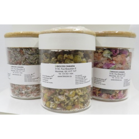Relaxation Bath Salt Trio Set – Lavender, Rose & Chamomile