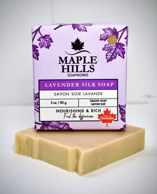 Lavender Tallow Silk Soap Bar